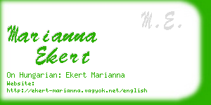 marianna ekert business card